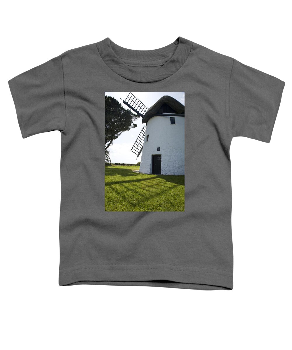 Historic Toddler T-Shirt featuring the photograph The old Irish windmill by Ian Middleton