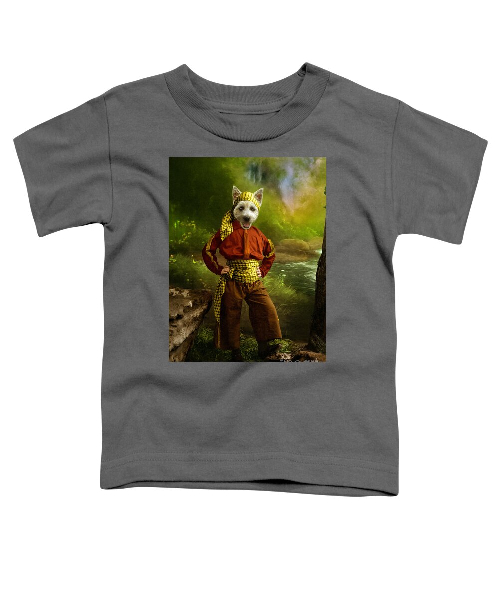 Dog Toddler T-Shirt featuring the photograph The Pirate by Martine Roch