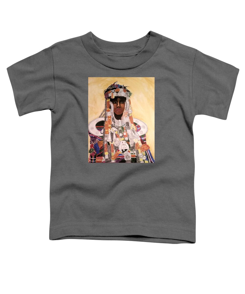 Jewelry Toddler T-Shirt featuring the painting The Real crown Jewels by Sala Adenike