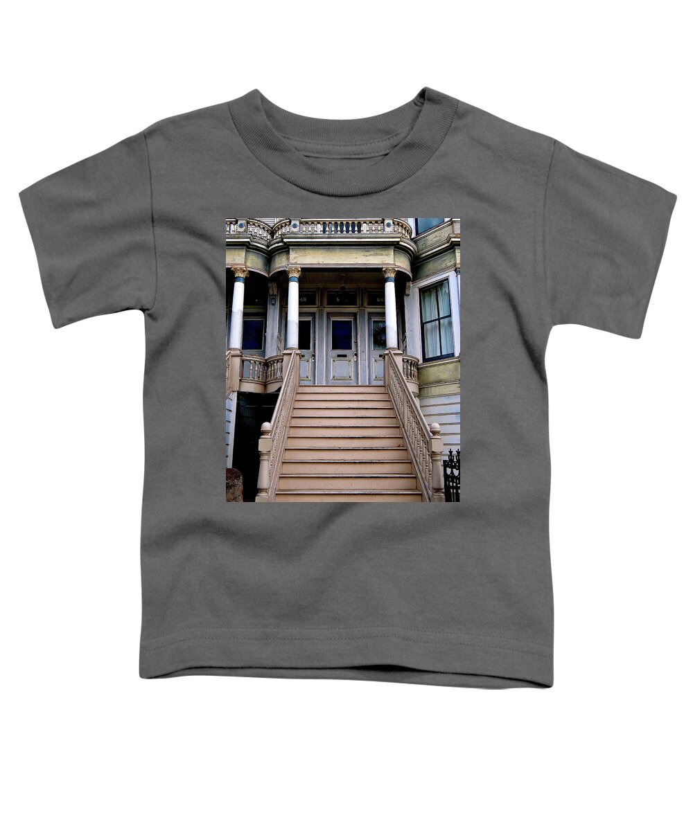 San Francisco Toddler T-Shirt featuring the photograph The Right Step by Ira Shander