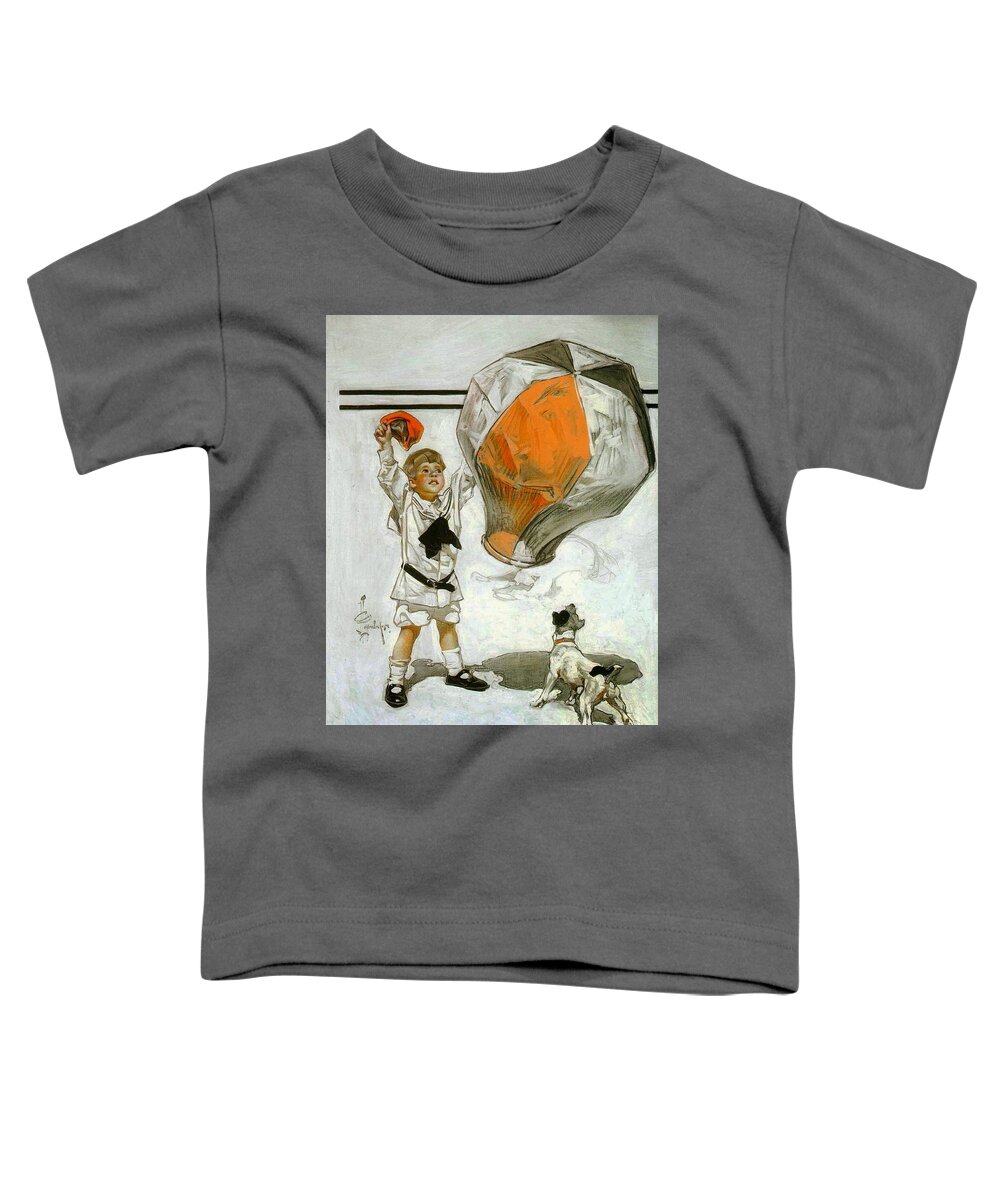 Joseph Christian Leyendecker Toddler T-Shirt featuring the painting The Saturday Evening Post by MotionAge Designs