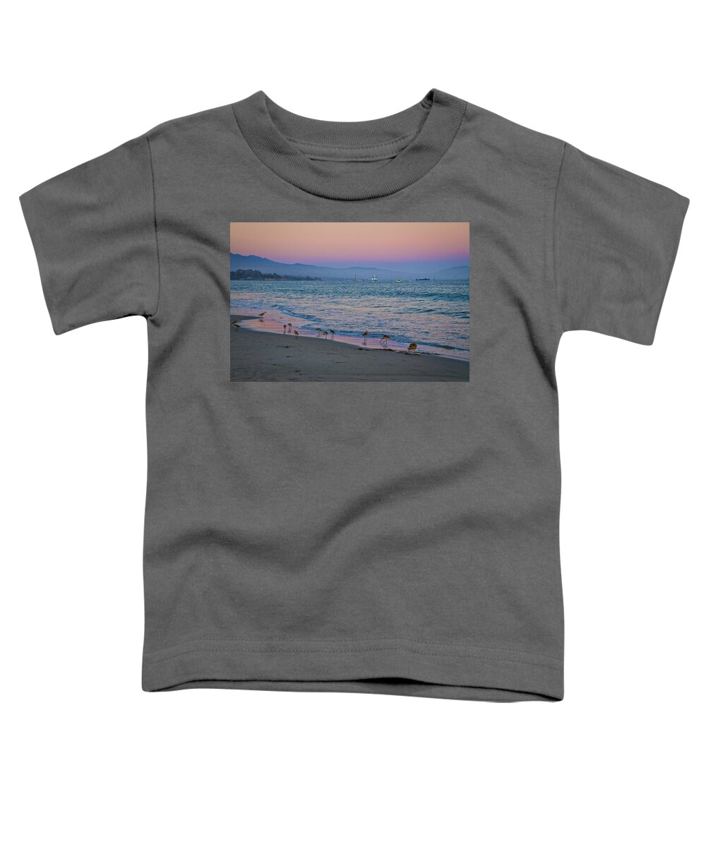 Santa Barbara Toddler T-Shirt featuring the photograph The Soft Side of Sunset by Lynn Bauer