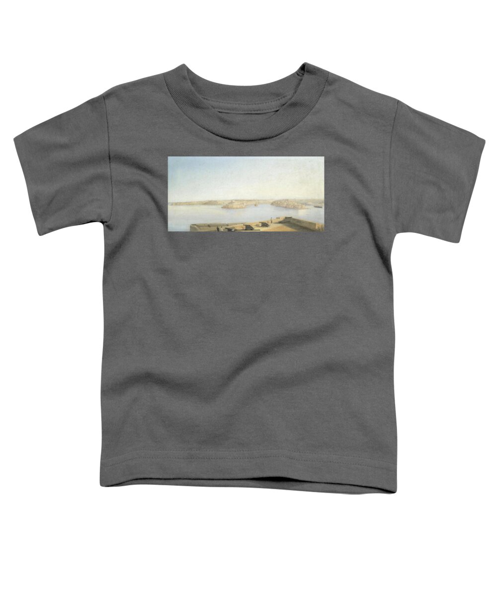 Girolamo Gianni (italian Toddler T-Shirt featuring the painting The Three Cities by MotionAge Designs