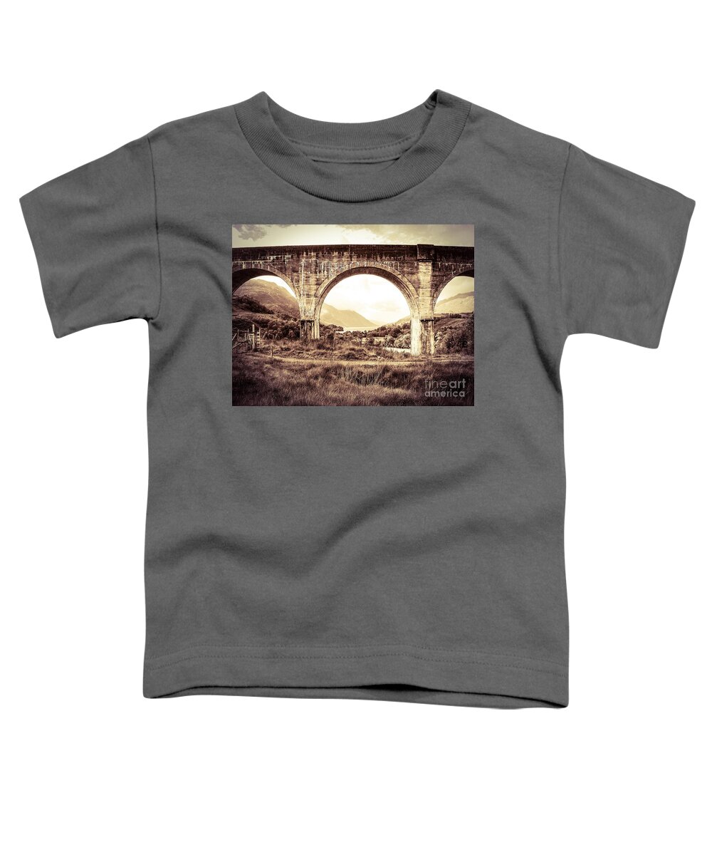 Scotland Toddler T-Shirt featuring the photograph The Viaduct and the Loch by Denise Railey