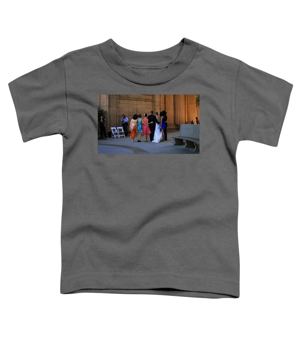 Bonnie Follett Toddler T-Shirt featuring the photograph The Wedding Party Detail by Bonnie Follett