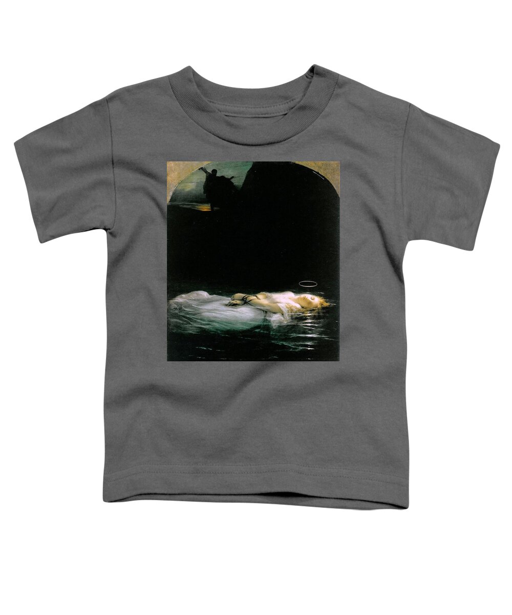 Paul Delaroche - The Young Martyr 1855 Toddler T-Shirt featuring the painting The Young Martyr by MotionAge Designs