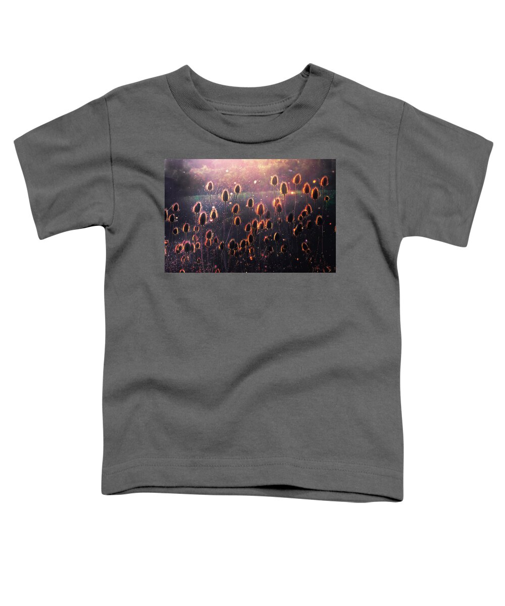 Thistles Toddler T-Shirt featuring the photograph Thistles by Mikel Martinez de Osaba