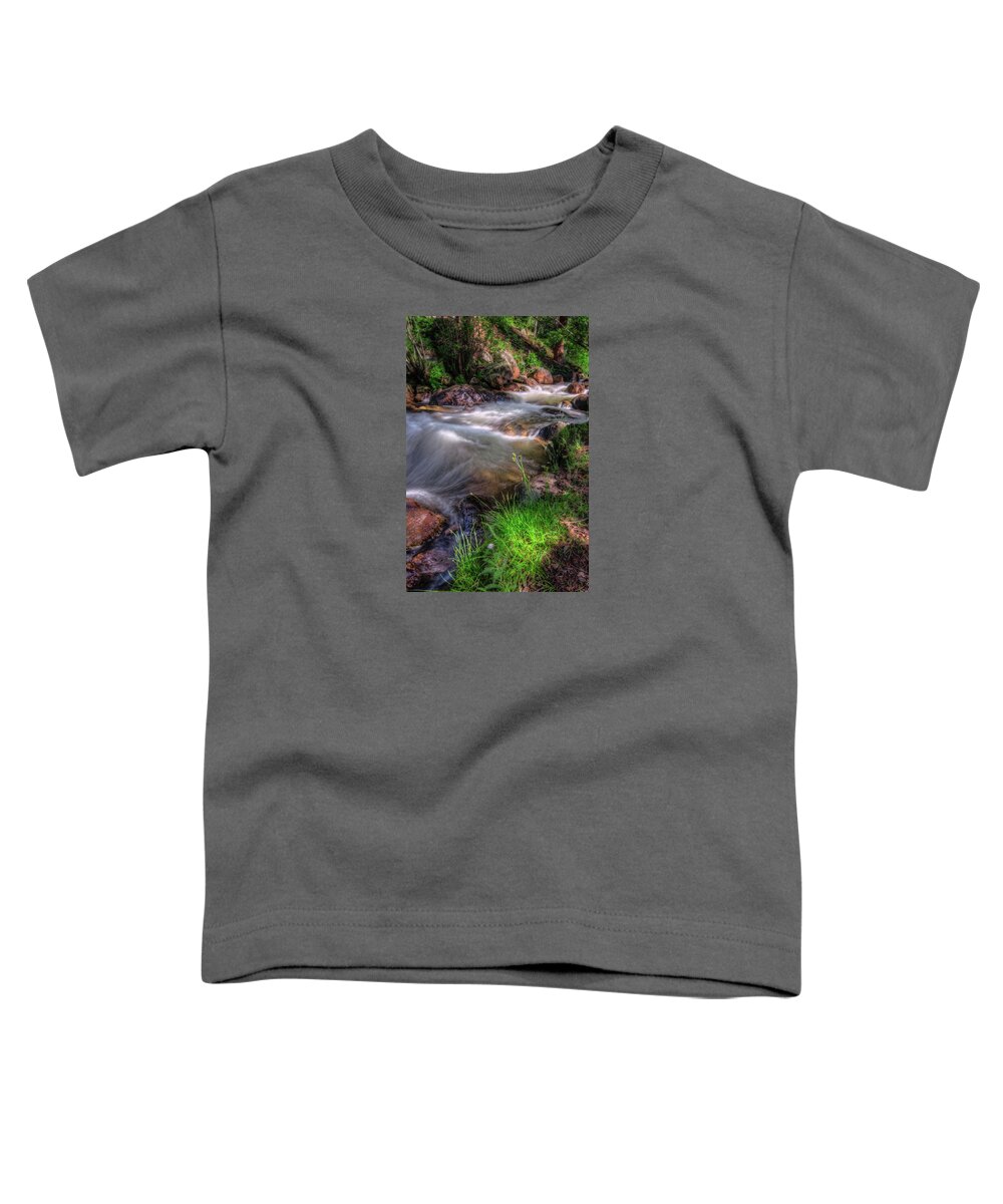 Fine Art Photography Toddler T-Shirt featuring the photograph Three Mile Creek, Harmony by John Strong