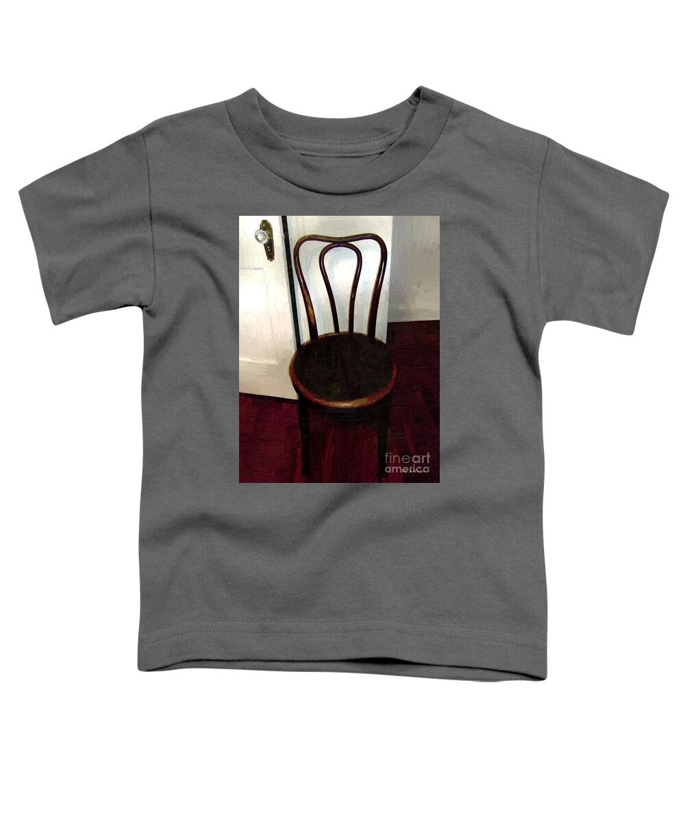 Chair Toddler T-Shirt featuring the painting Throne Abandoned by RC DeWinter