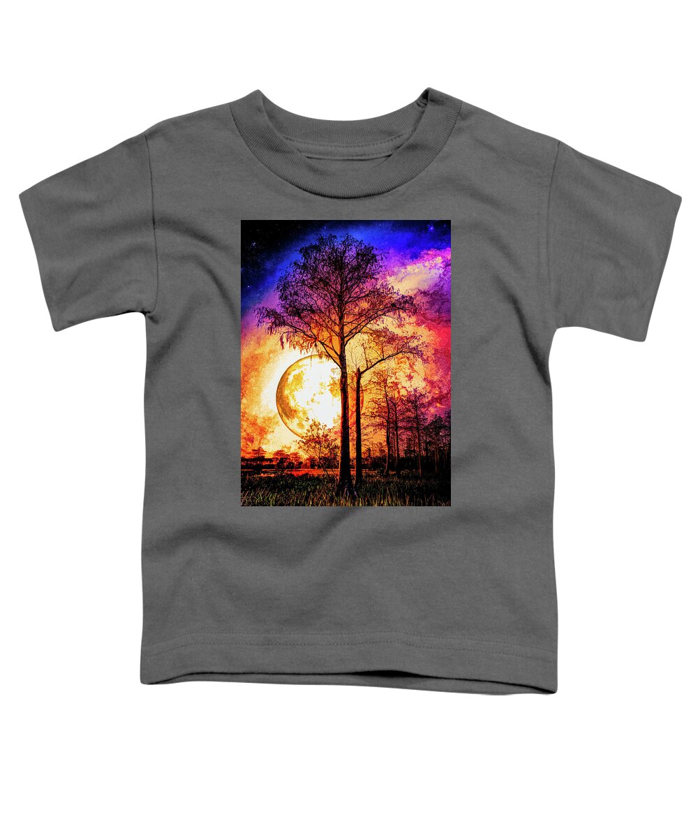 Fall Toddler T-Shirt featuring the photograph To the Night by Debra and Dave Vanderlaan