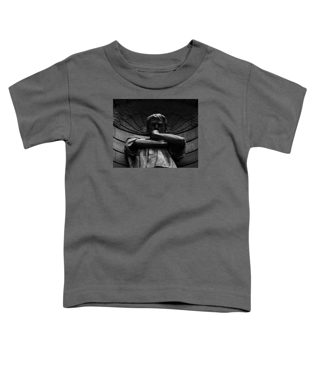 Sculpture Toddler T-Shirt featuring the photograph To think by Emme Pons