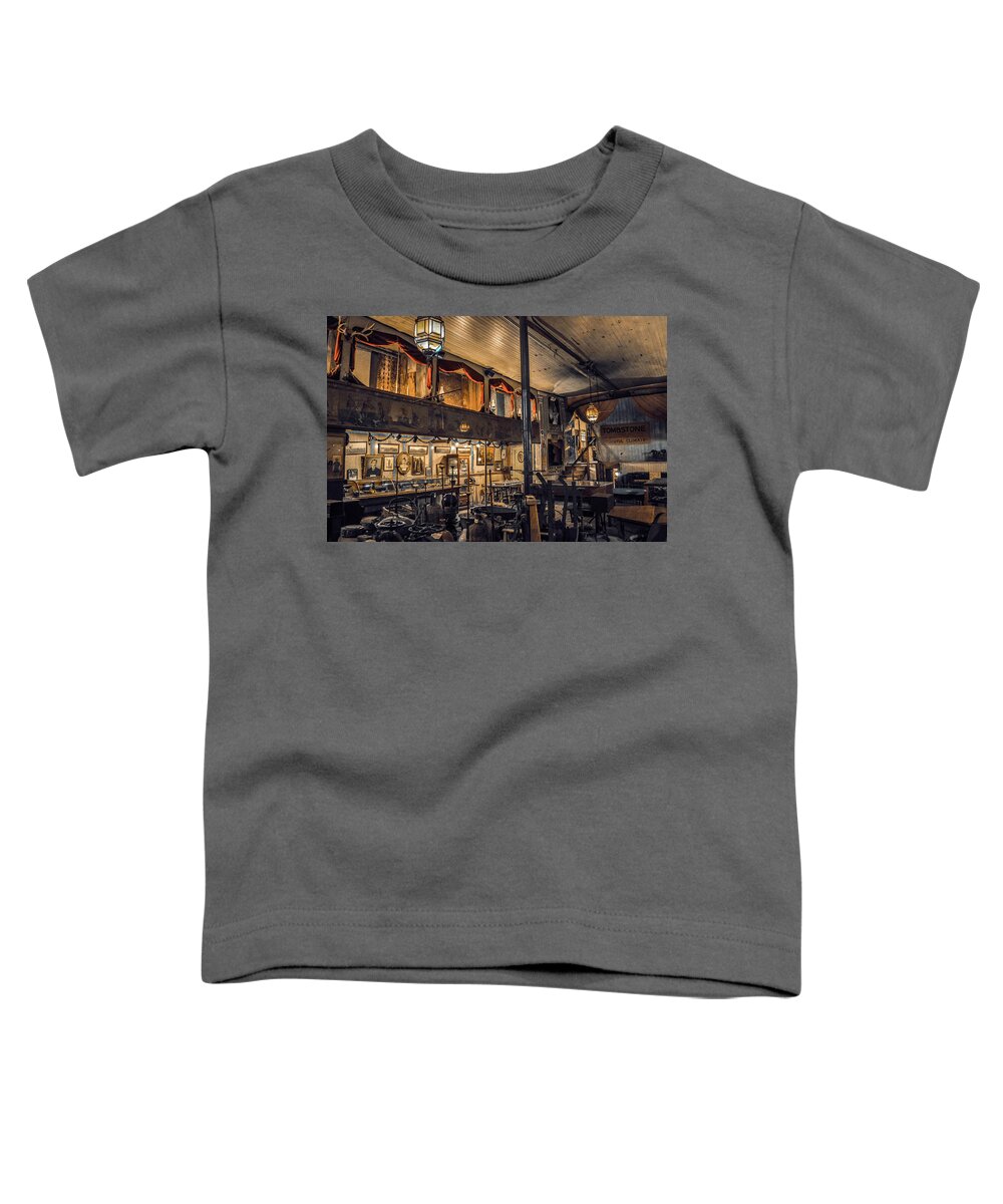 Tombstone Toddler T-Shirt featuring the photograph Tombstone Bird Cage Theatre by Kyle Hanson