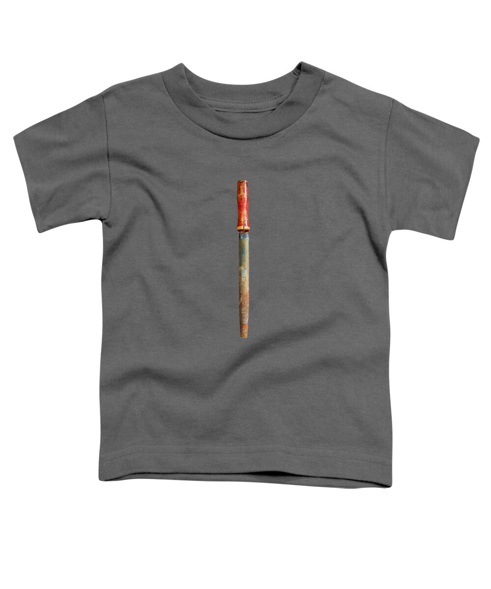 Art Toddler T-Shirt featuring the photograph Tools On Wood 71 on BW by YoPedro