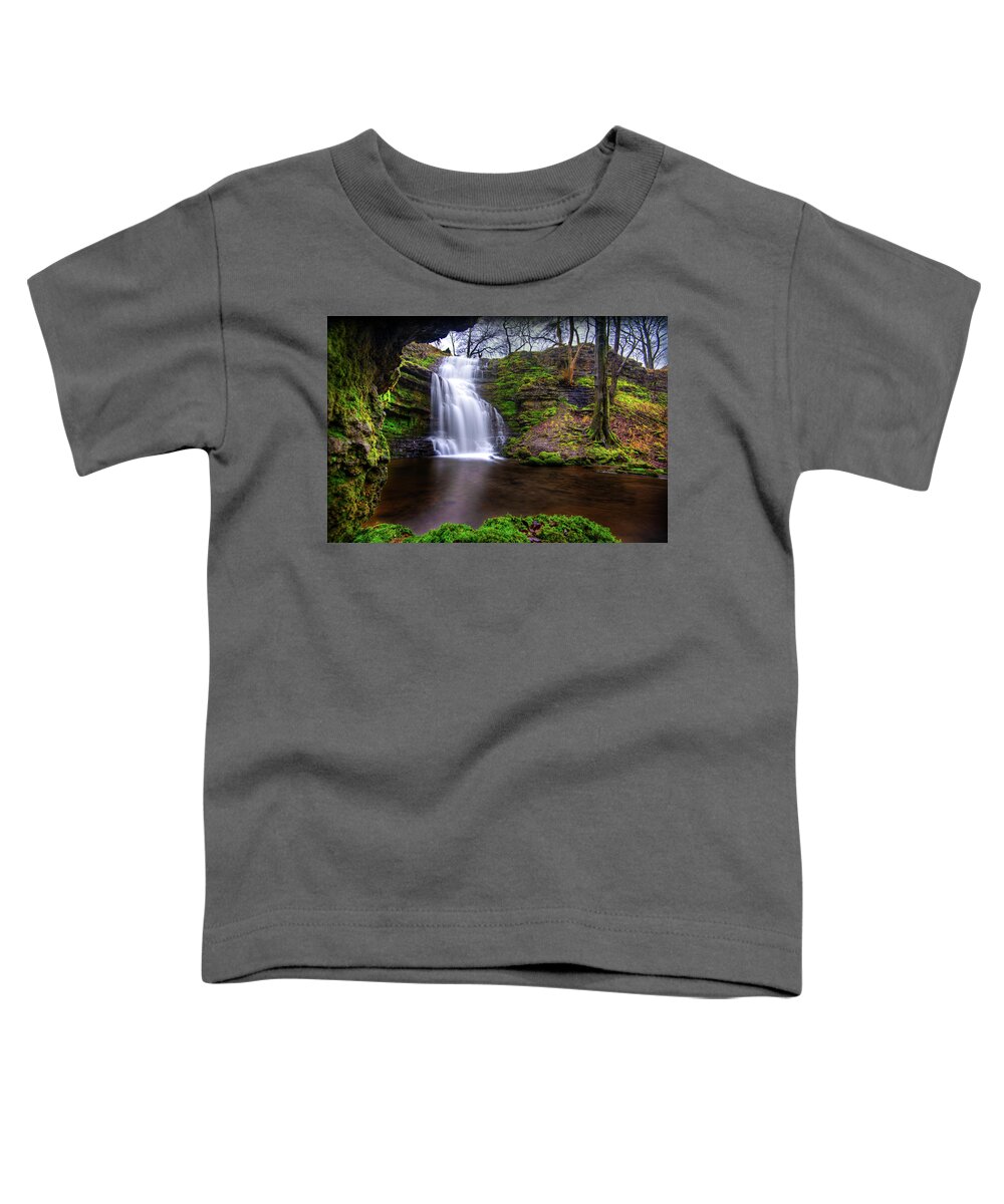 Europe Toddler T-Shirt featuring the photograph Tranquil Slow Soft Waterfall by Dennis Dame
