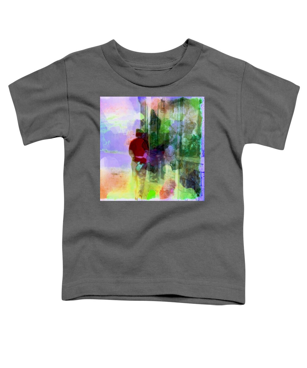 Travel Photography Toddler T-Shirt featuring the photograph Travel Abstract Square Exotic Portrait Guard Sun Fort India Rajasthan 2c by Sue Jacobi