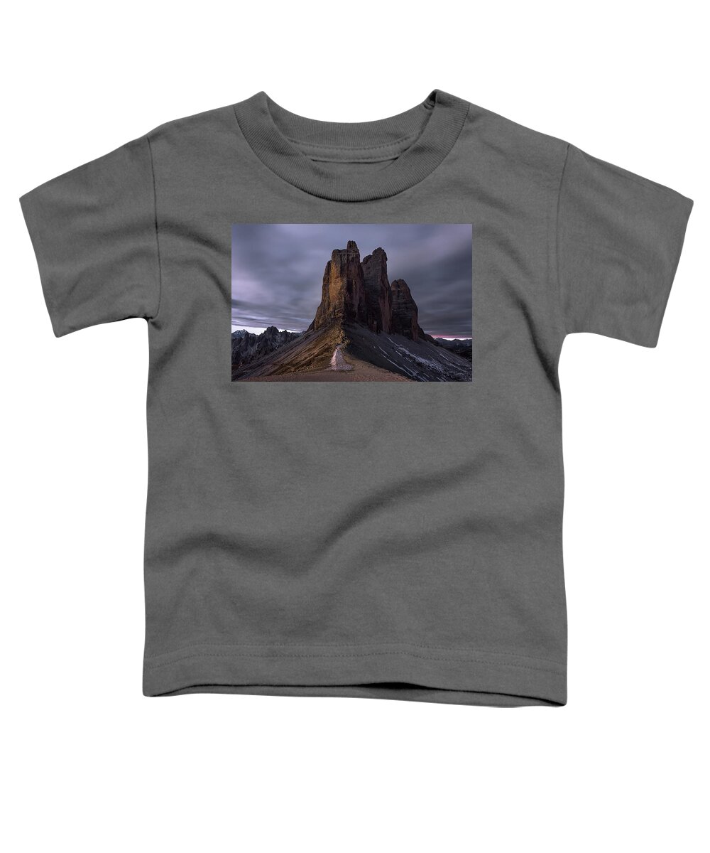Dolomites Toddler T-Shirt featuring the photograph Tre Cime di Lavaredo by Elias Pentikis