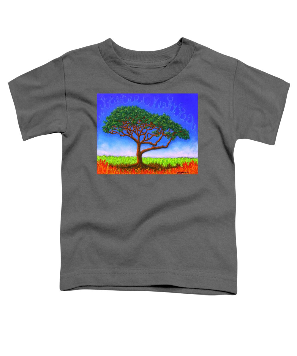 Tree Toddler T-Shirt featuring the pastel Tree Of Life 01 by Michael Heikkinen