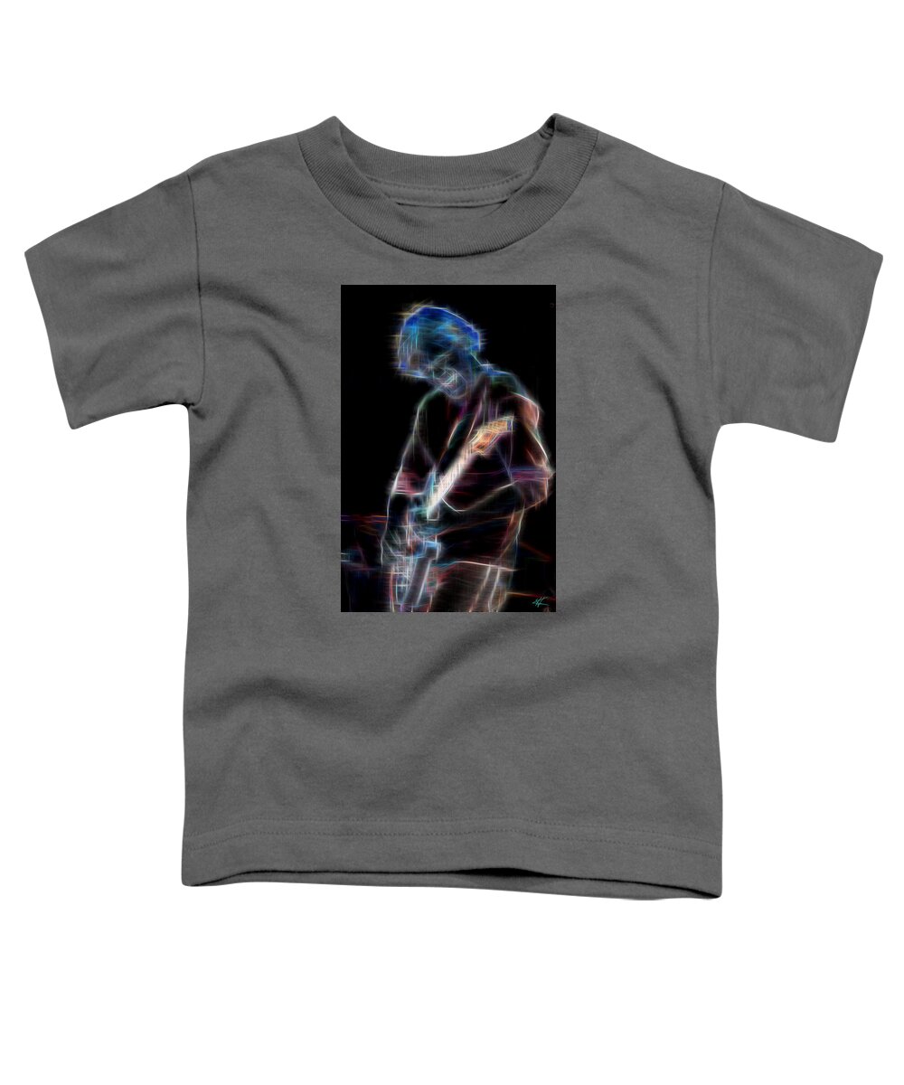 Phish Toddler T-Shirt featuring the digital art Trey by Kenneth Armand Johnson