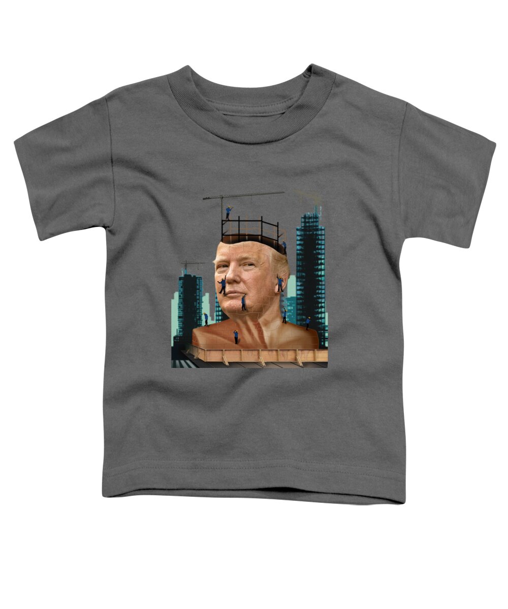 Canvas Prints Toddler T-Shirt featuring the digital art Trump Tower by Joseph Juvenal