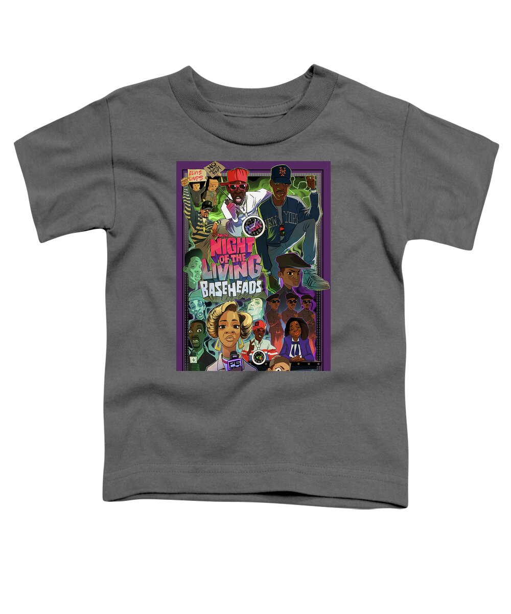 Public Enemy Toddler T-Shirt featuring the digital art Twas the Night... by Nelson dedos Garcia