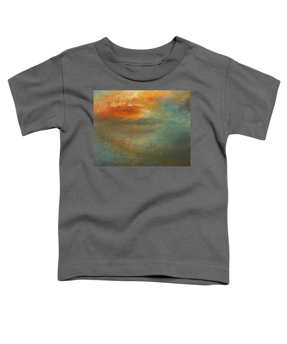 Abstract Toddler T-Shirt featuring the painting Twin Flame by Jane See