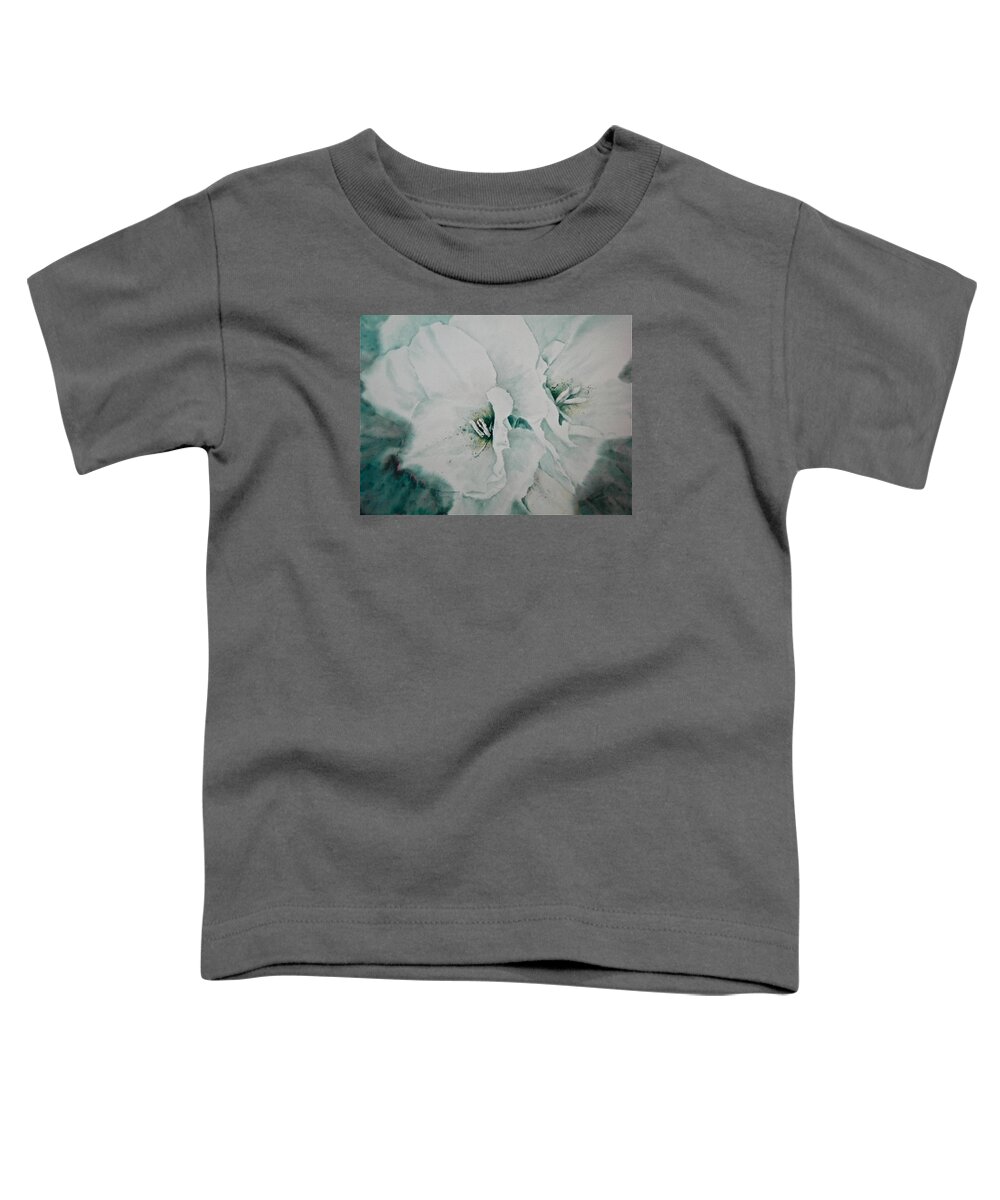 Watercolor Toddler T-Shirt featuring the painting Two of a Kind by Carolyn Rosenberger