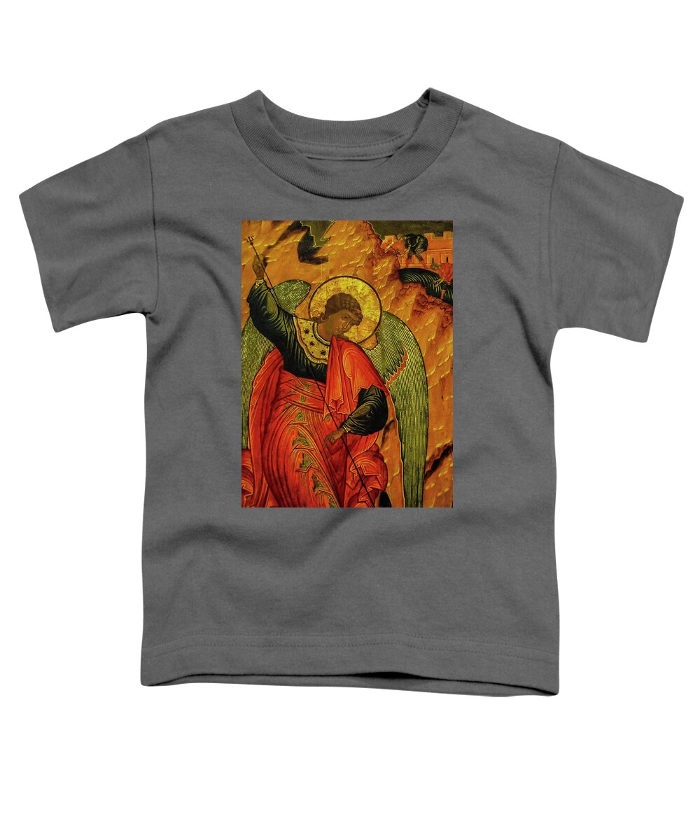 Russia Uglich Angels Churches Toddler T-Shirt featuring the photograph Uglich Angel by Rick Bragan