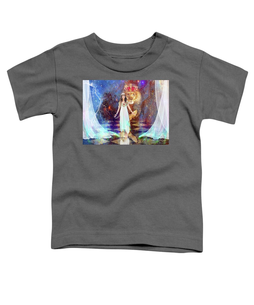 Esther Toddler T-Shirt featuring the mixed media Unconditional Surrender  by Dolores Develde