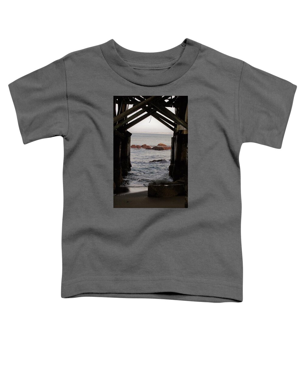 Water Toddler T-Shirt featuring the photograph Under the old jetty by Maria Aduke Alabi