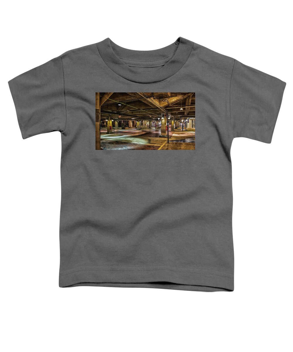 Atlanta Toddler T-Shirt featuring the photograph Underground Atlanta by Darryl Brooks