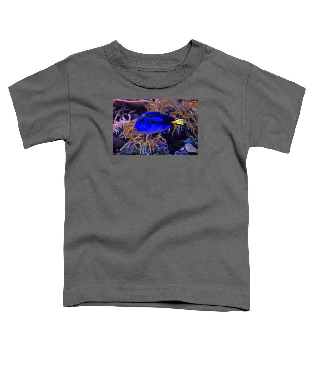 susan Molnar Toddler T-Shirt featuring the photograph Underwater Blues by Susan Molnar