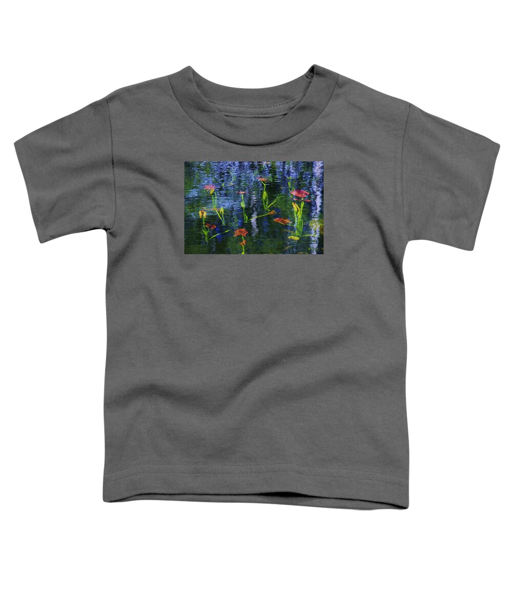 Lake Tahoe Toddler T-Shirt featuring the photograph Underwater Lilies by Sean Sarsfield