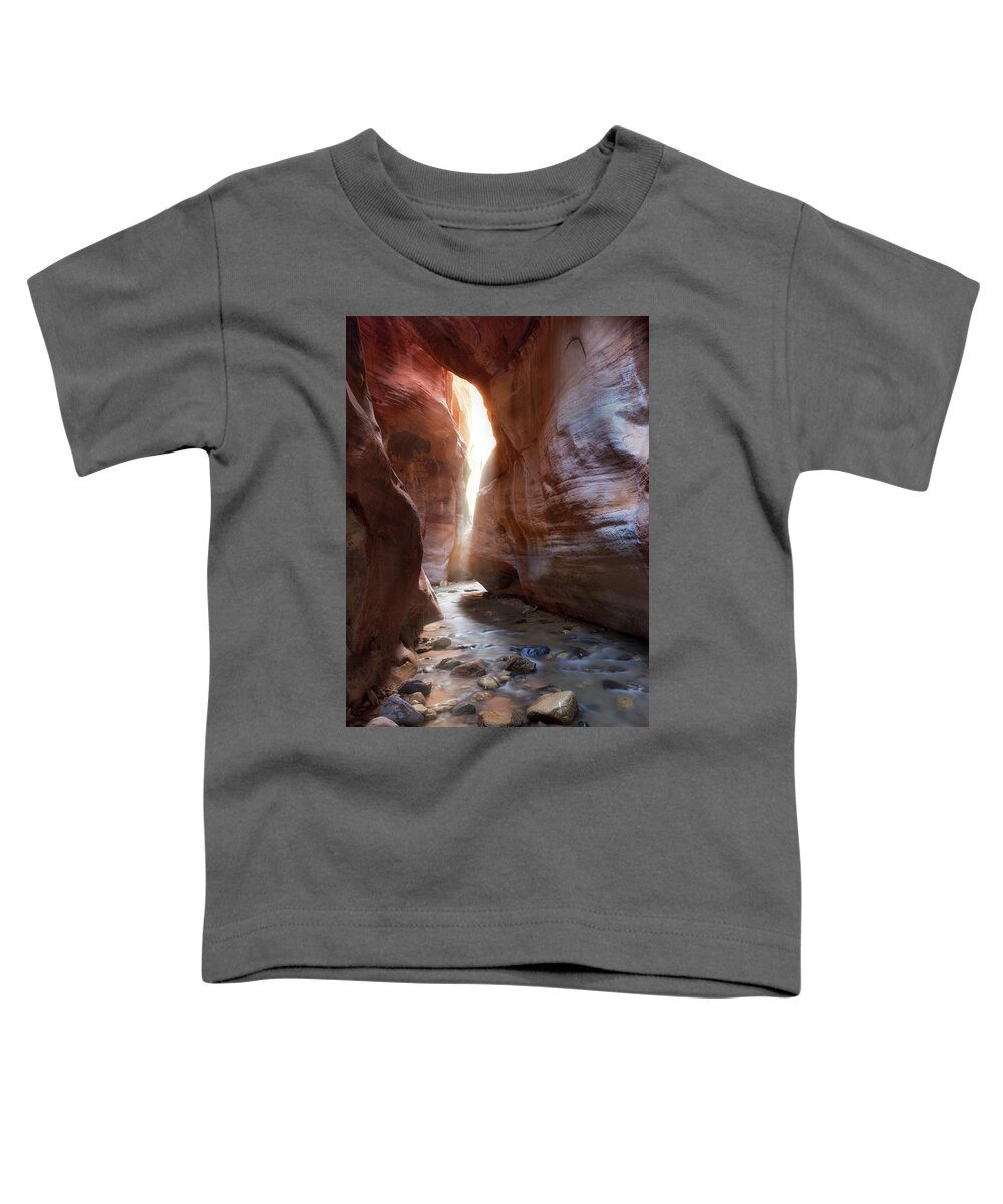 Creek Toddler T-Shirt featuring the photograph Utah's Underworld by Nicki Frates