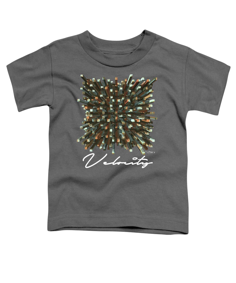 Conceptualism Toddler T-Shirt featuring the digital art Velocity by Walter Neal