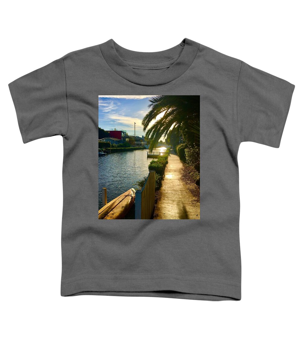 Nature Toddler T-Shirt featuring the photograph Venice Canal Reflections 7 by Christine McCole
