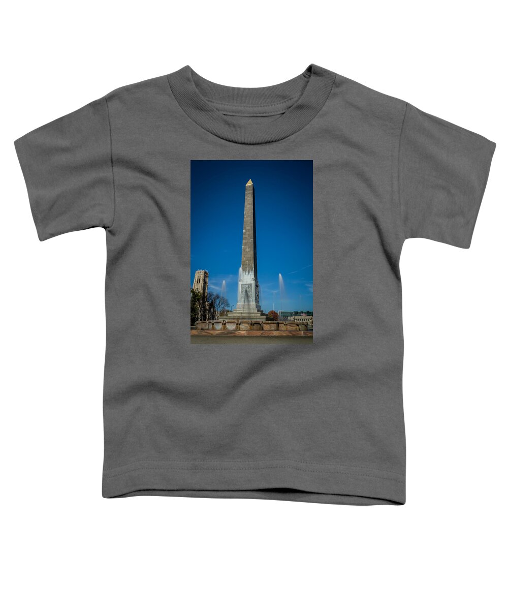 Indiana Toddler T-Shirt featuring the photograph Veteran's Memorial Plaza by Ron Pate