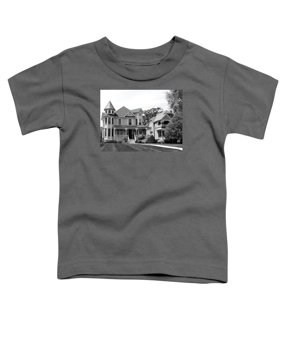 #victoriancharmmonochrome Toddler T-Shirt featuring the photograph Victorian Charm 2 by Will Borden