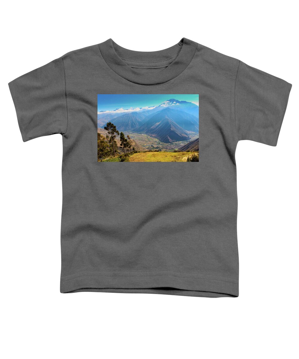 Peru Toddler T-Shirt featuring the photograph View of the Valley, Cusco, Peru by Aashish Vaidya