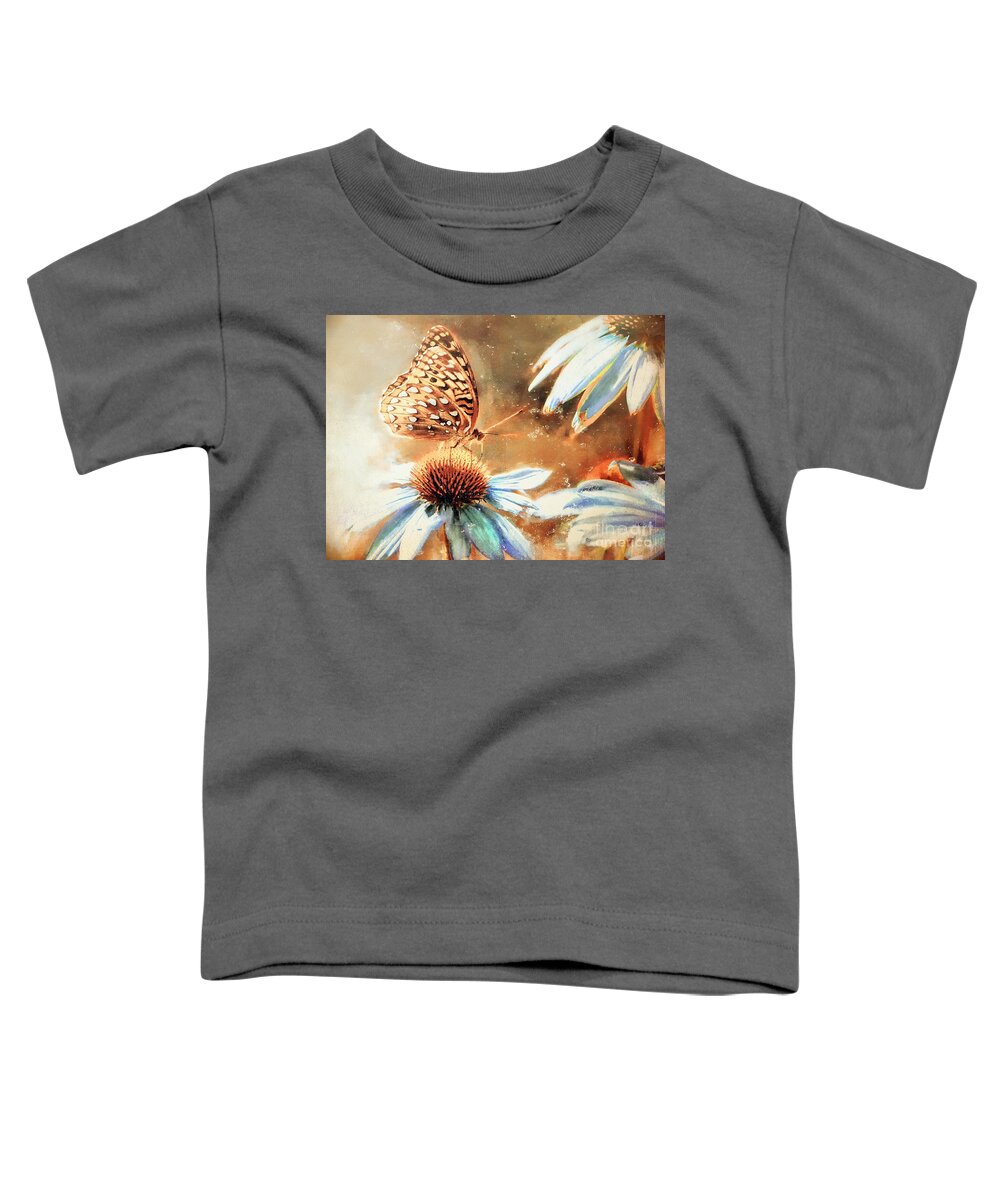 Butterfly Toddler T-Shirt featuring the photograph Vintage Butterfly Print by Tina LeCour