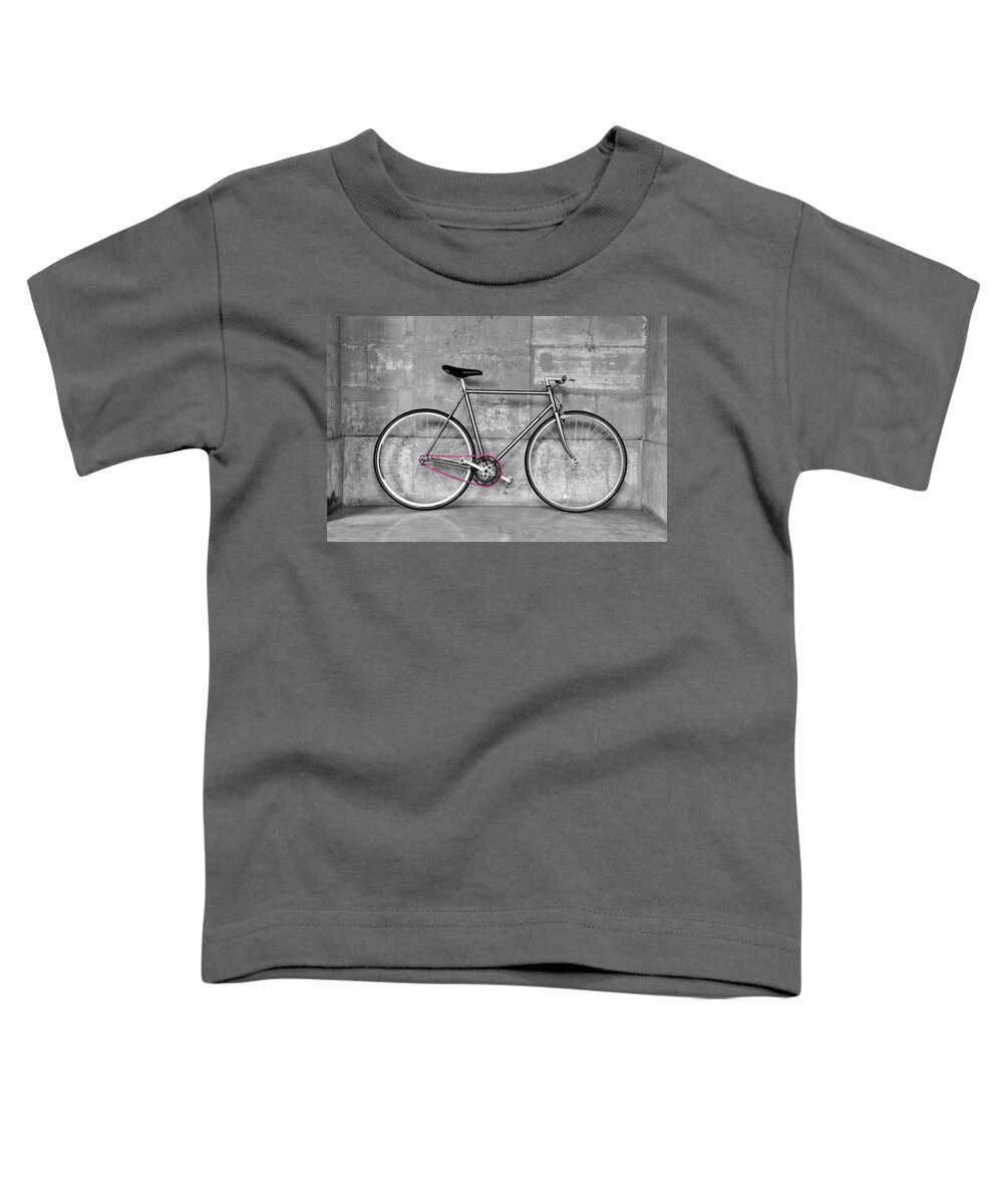 Bicycle Toddler T-Shirt featuring the photograph Vintage fixed-gear bicycle by Dutourdumonde Photography