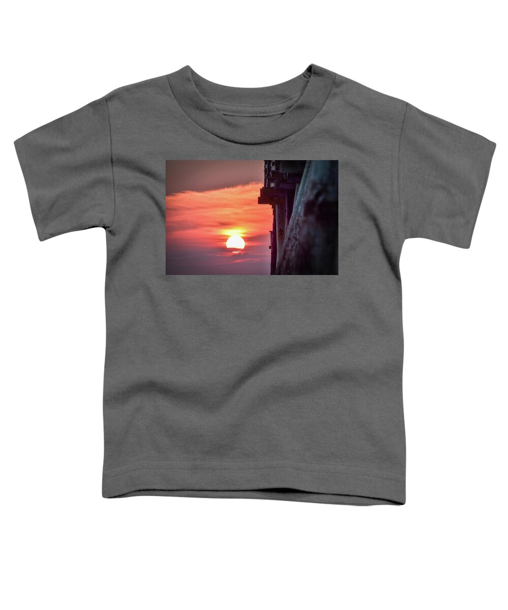 Virginia Beach Toddler T-Shirt featuring the photograph Virginia Beach Summer Sunrise 24 by Larkin's Balcony Photography