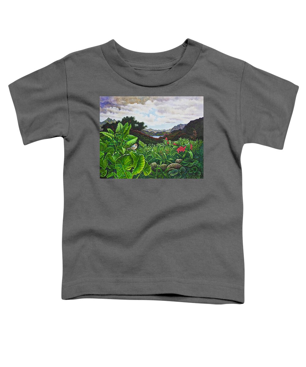 Hawaii Toddler T-Shirt featuring the painting Visions of Paradise VIII by Michael Frank