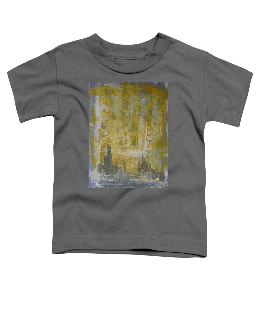 Abstract Painting Toddler T-Shirt featuring the painting W27 - christine II by KUNST MIT HERZ Art with heart