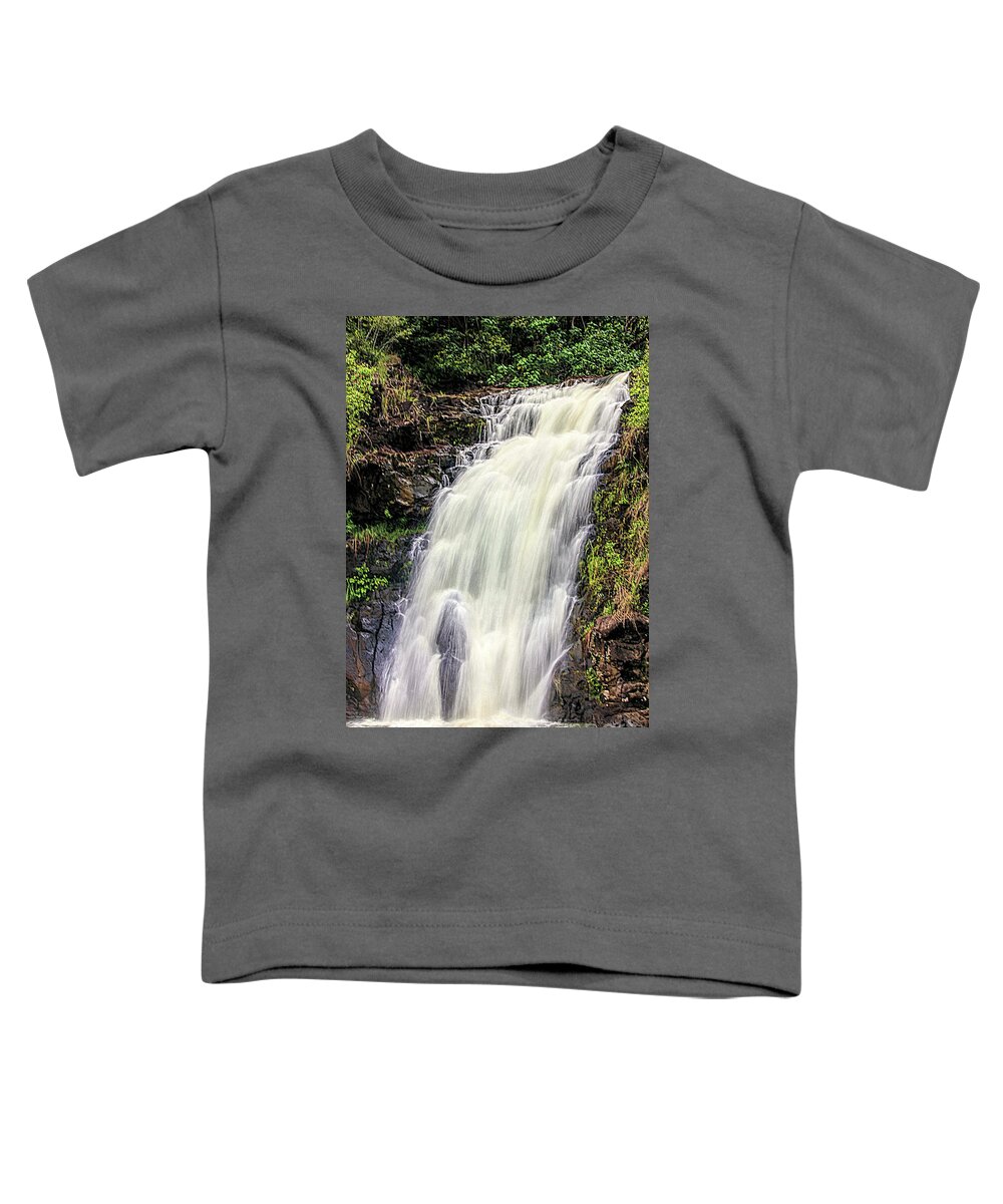 Water Toddler T-Shirt featuring the photograph Waimea Falls by Mark Jackson