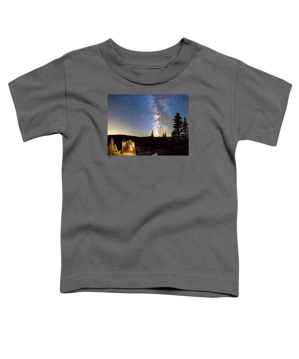 Bridge Toddler T-Shirt featuring the photograph Walking Bridge to The Milky Way by James BO Insogna