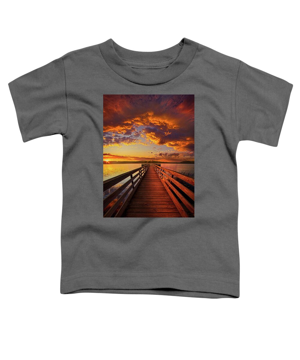 Lines Toddler T-Shirt featuring the photograph Walkyn Skywyrd by Phil Koch