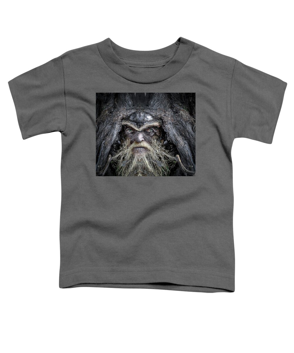 Wood Toddler T-Shirt featuring the digital art Wally Woodfury by Rick Mosher