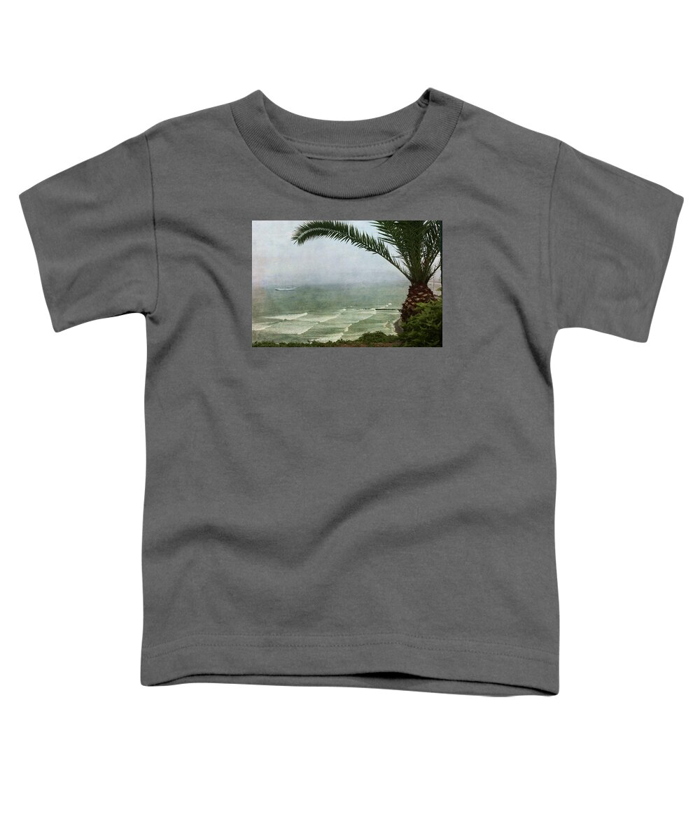 Lima Toddler T-Shirt featuring the photograph Watching the Boats Come In by Kathryn McBride
