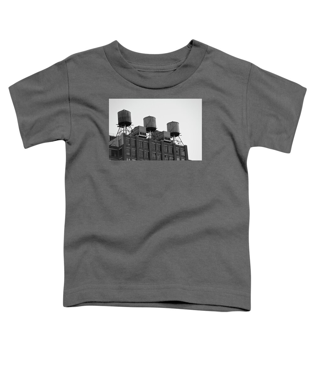 New York Toddler T-Shirt featuring the photograph Water Towers by Jose Rojas