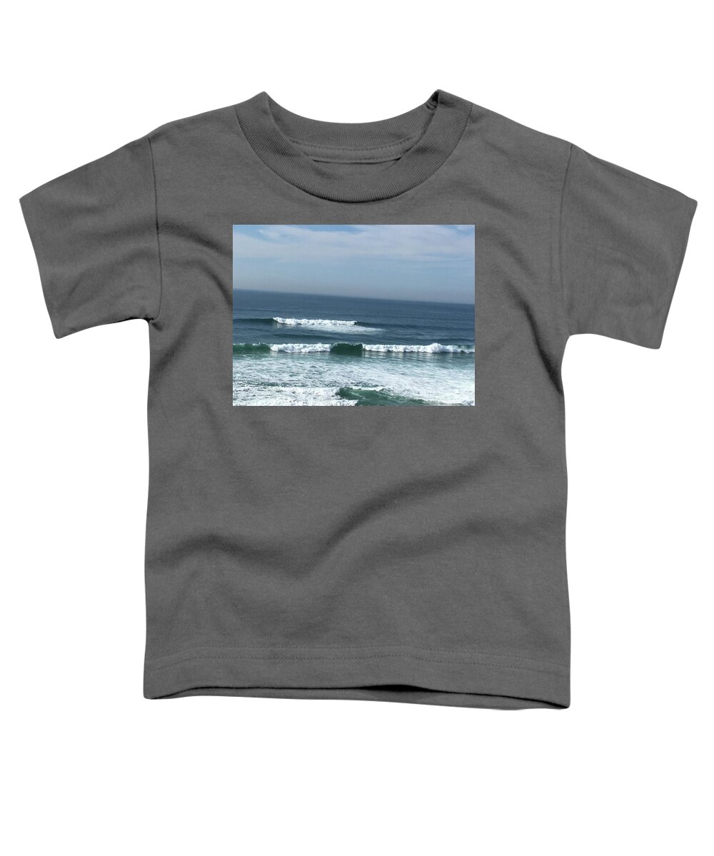Waves Toddler T-Shirt featuring the photograph Waves by Susan Grunin